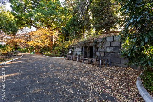 Photos Scenery of the Ishimuro stone cellar, a remnant of Edo Castle in the Imperial