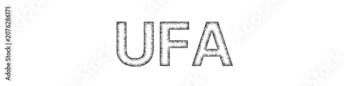 Photos Sketch monochrome Ufa text design element