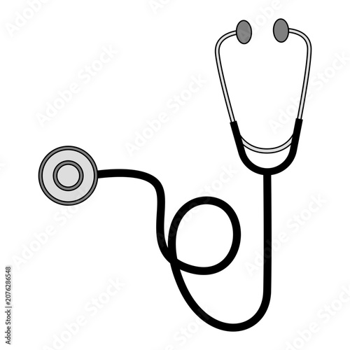 Minimalist Stethoscope Vector Illustration for Healthcare