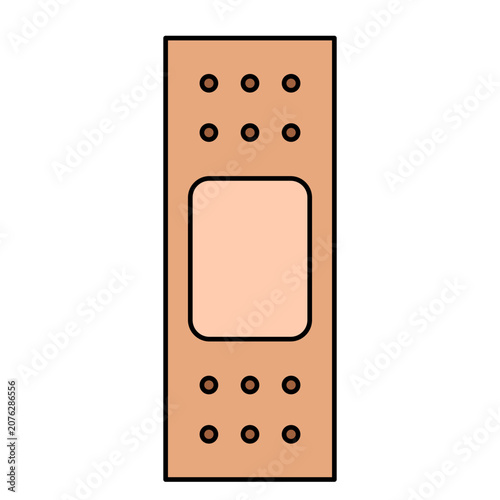 Minimalist Adhesive Bandage Vector Icon
