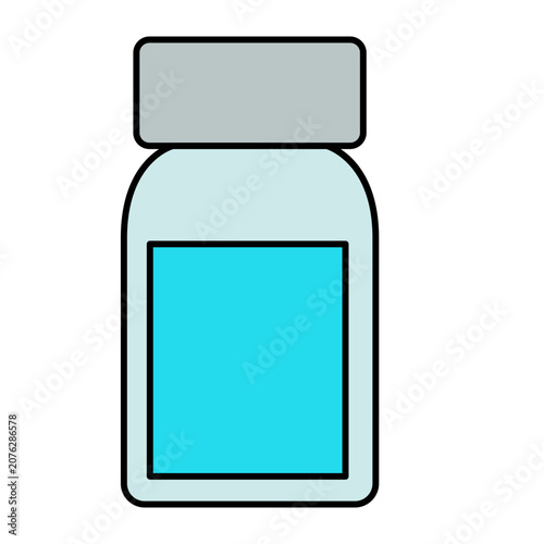 Flat Vector Medicine Bottle and Supplement Icon