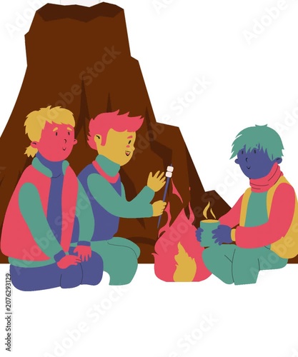 the climbers who are staying on the mountain