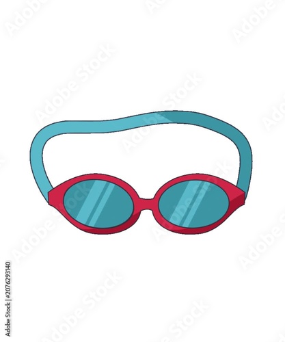 3d glasses isolated on white background