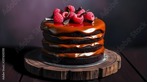 chocolate cake with chocolate