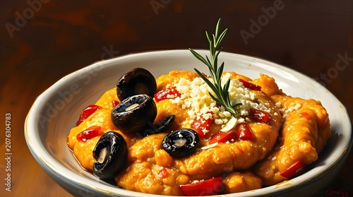 baked eggplant with tomato and cheese