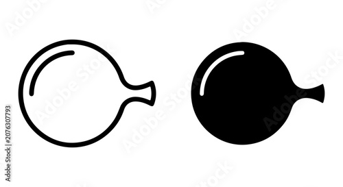 Konstfotografi Vintage Horn Icon Set, Retro Car Horn Vector, Classic Automobile Sound Signal Gr
