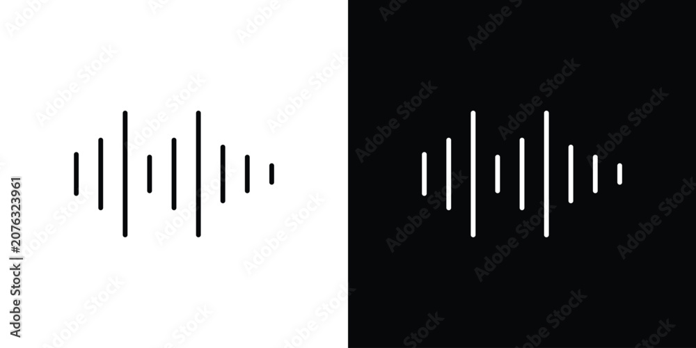 Obraz premium Sound wave icon set for app