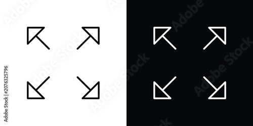 Картината върху платно Expand icon set for app