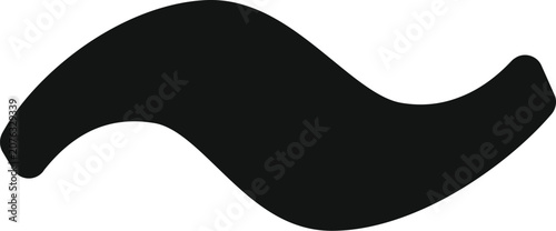 Фотография Black tilde symbol representing approximation, similarity, and mathematical func