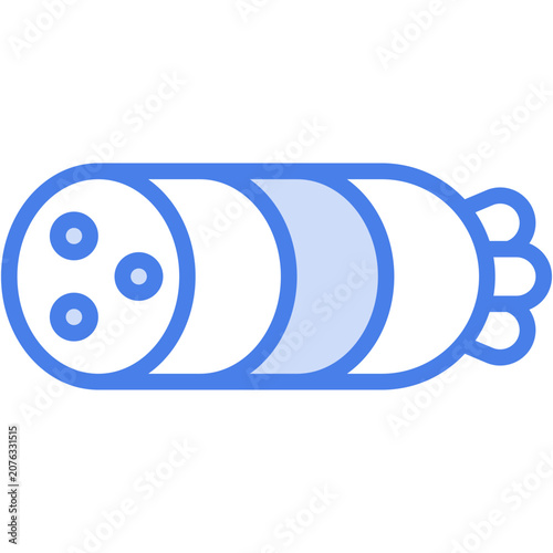 Salami Icon - Vector Graphic Design