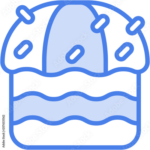 Christmas panettone Icon - Vector Graphic Design