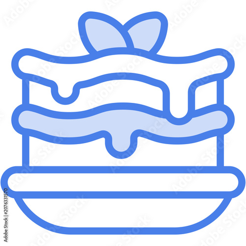 Lasagna Icon - Vector Graphic Design