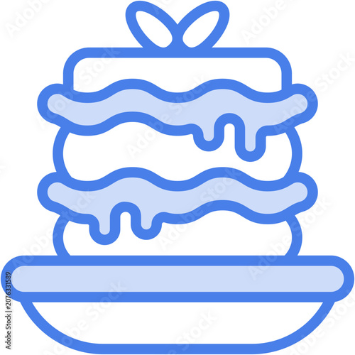 Lasagne Icon - Vector Graphic Design