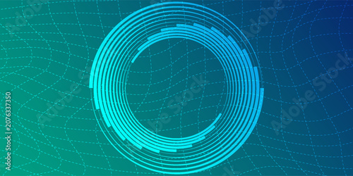 Digital technology speed connect blue green background, cyber nano information, abstract communication, innovation future tech data,vector eps10