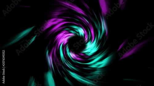 Abstract Neon Spiral Vortex Colorful Energy Swirl Background Animation Loop