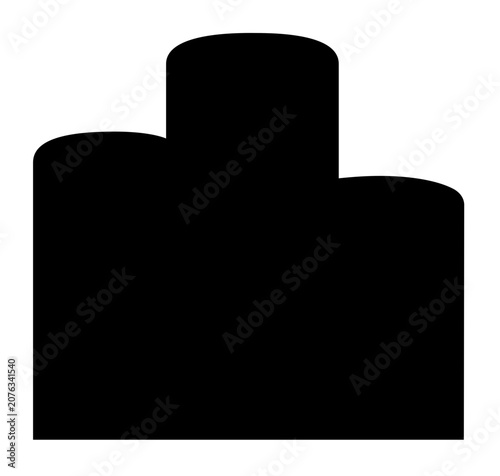 Clean flat vector line icon showing a simple table centerpiece, useful for catering menus, event planners, interior decor, and invitations.