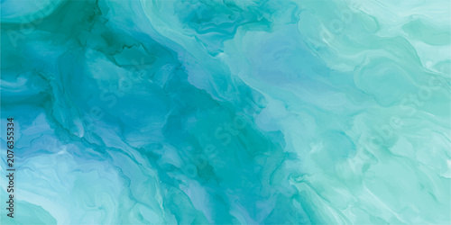 Fotografía Abstract Blue Water Surface Background with Clear Pool Ripples and Ocean Wave Re