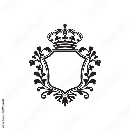 Empty Heraldic Shield