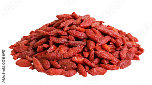 Fotografie Dried red goji berries pile