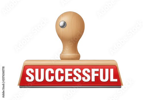 Success icon with happy person figure isolated on transparent background