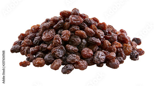 Quadro su tela Pile of dried dark raisins