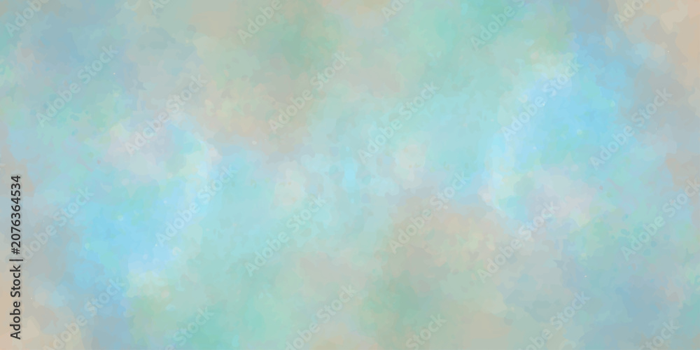 Fototapeta premium Abstract watercolor wash with soft pastel colors, evoking a serene and dreamy atmosphere.