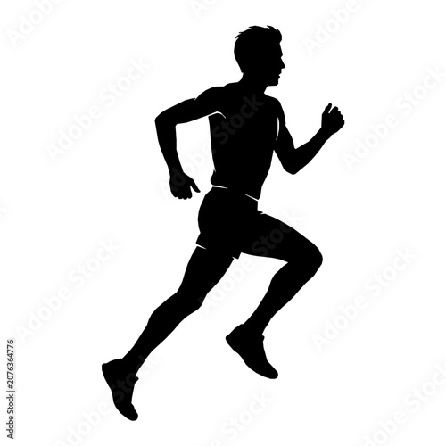 Man running marathon