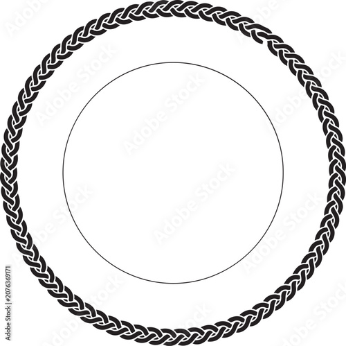 Celtic knot circular frame border design