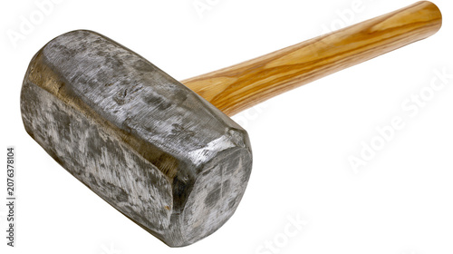 Obraz na płótnie Heavy metal sledgehammer with wooden handle