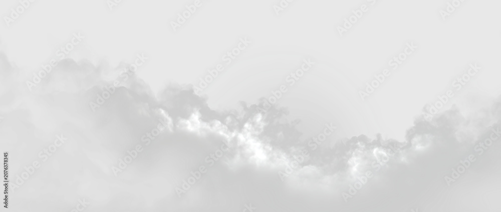 Obraz premium Cloud formation in a gray sky during the day highlighting texture and shapes in nature for graphic design use, on a transparent background