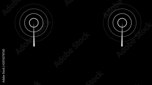 Futuristic dark background. Illustration of technologies and artificial intelligence.