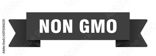 Foto non gmo ribbon isolated on transparent background. non gmo ribbon
