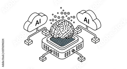 Artificial intelligence brain processor connected to cloud networks