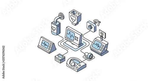 Professional medical monitoring equipment and diagnostic devices