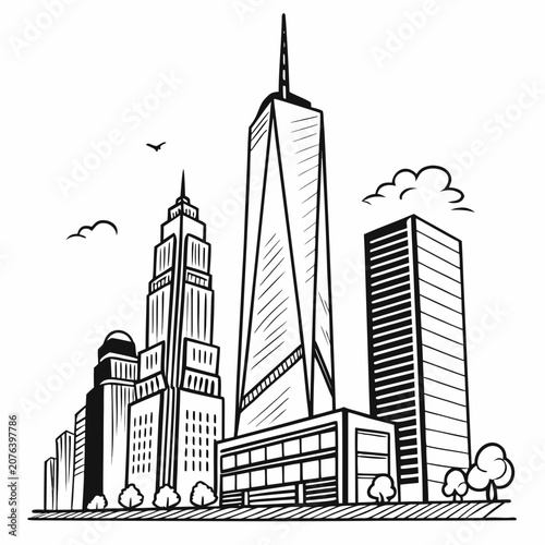 city skyline silhouette