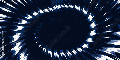 Fotografie Radial speed lines pattern with dark blue and white coloration