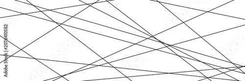Tableau sur toile Chaotic arrangement of straight geometric lines