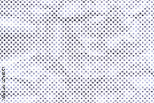 Crumpled paper texture with a white background detailed surface and subtle shadow variations wrinkled