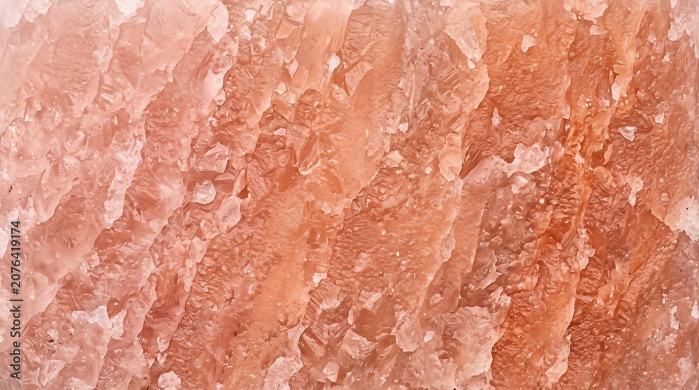 Obraz premium Himalayan pink salt crystal macro texture background