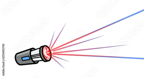 Laser projector emitting multiple colored light beams