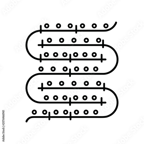 Black letter S musical staff lines.