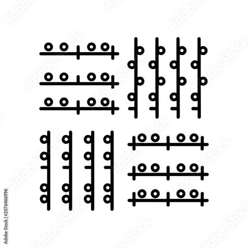 Abacus beads calculation tool instrument.