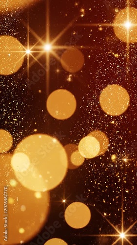 Luxury Christmas Bokeh Background Gold Lights Elegant Festive Atmosphere Premium Holiday