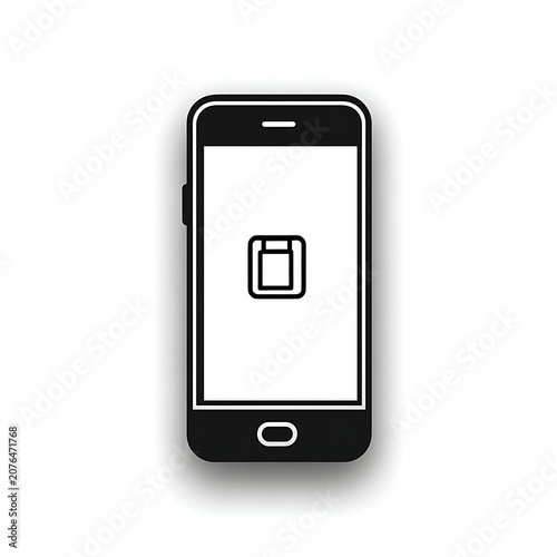 Smartphone displaying a SIM card insertion prompt