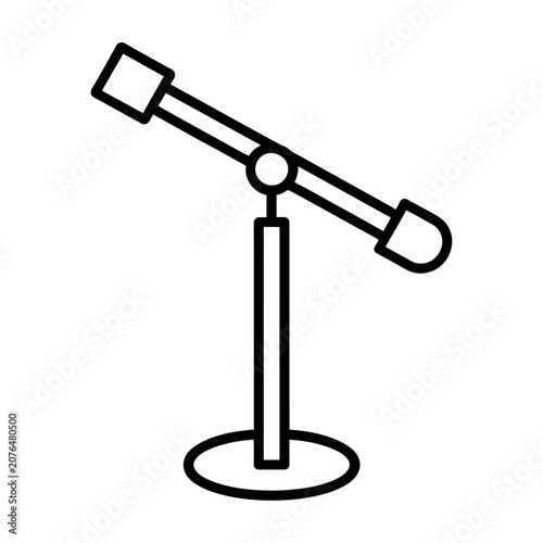 Adjustable microphone stand with boom arm background