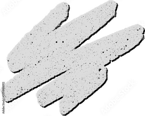 Chalk crayon scattered marks 