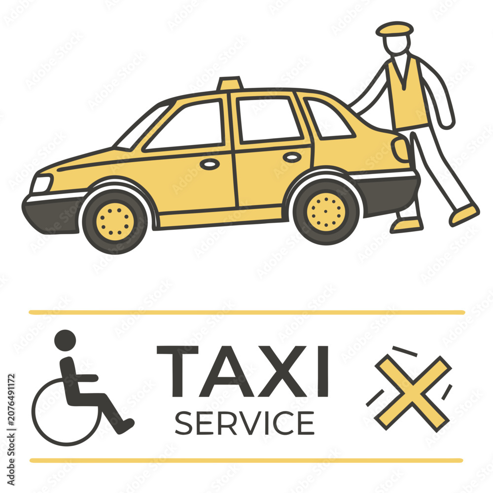 Naklejka premium car service icon