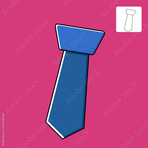Graphic Tie Vector Illustration For Your Design