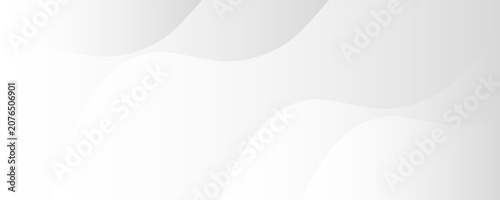 Bild auf Leinwand Abstract white and gray wave background