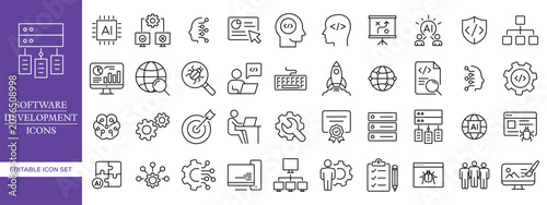 Foto Devops icon set